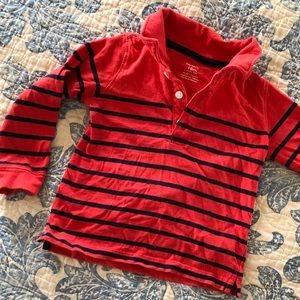Striped LS Polo
